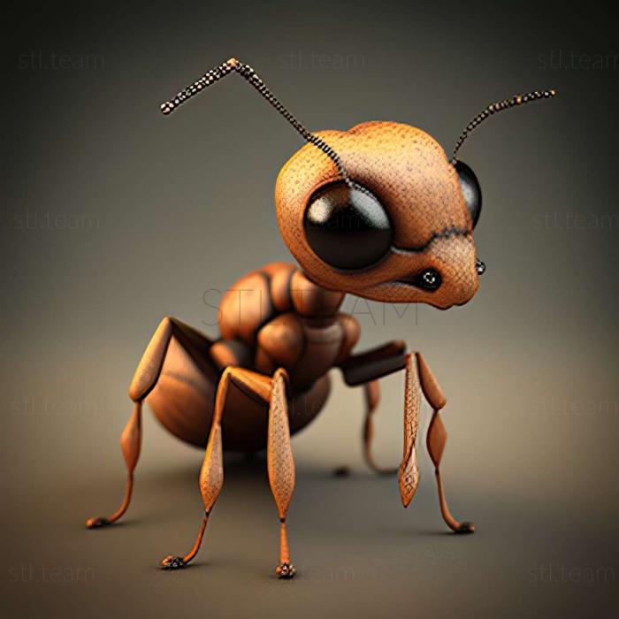 3д модель муравья
